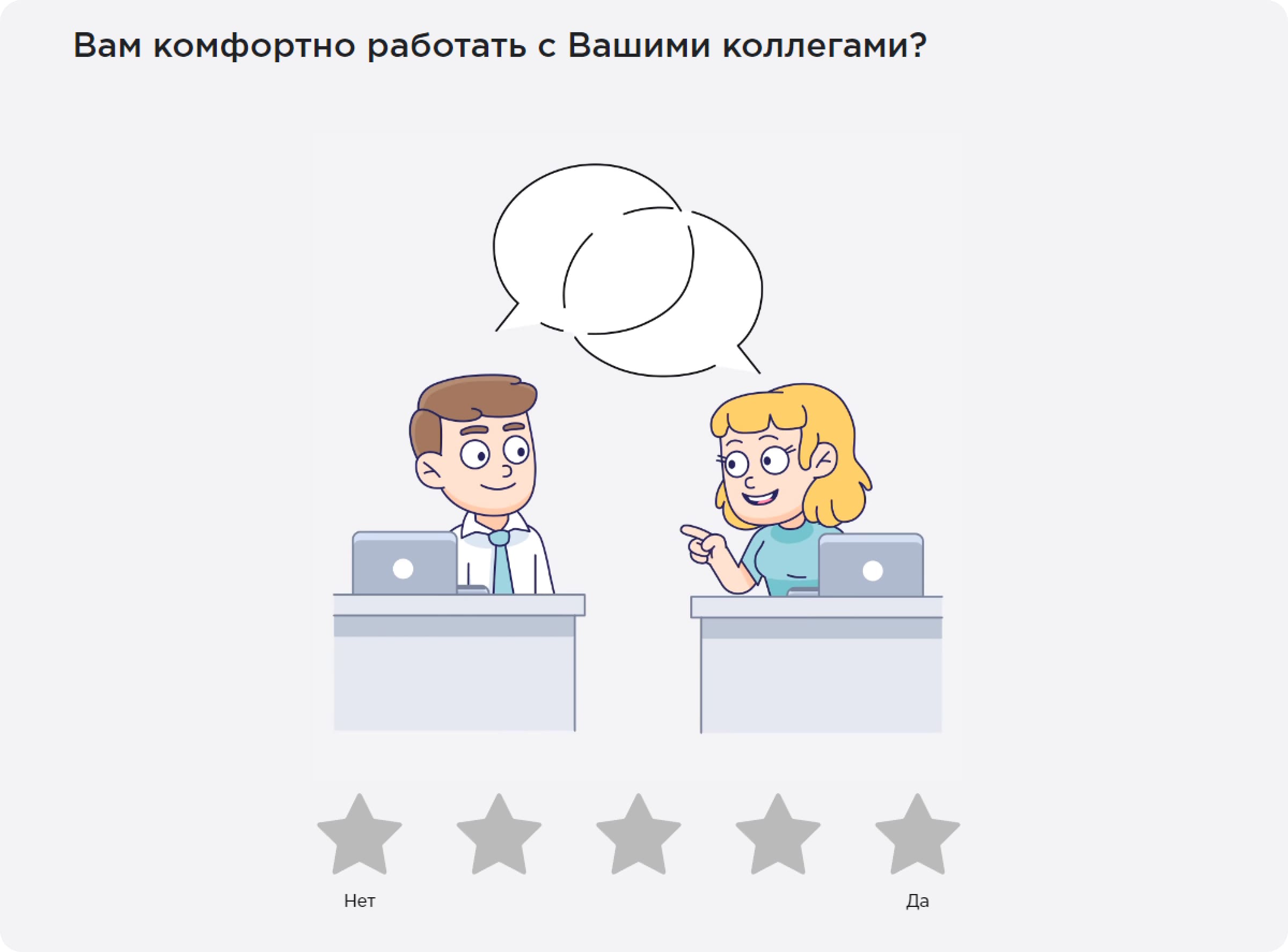 Примеры вопросов в исследовании Happy Job